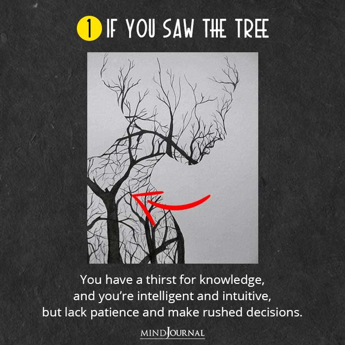If you saw the tree Woman Tree Illusion