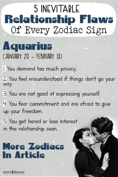 Inevitable Relationship Flaws Of Every Zodiac Sign pindetail
