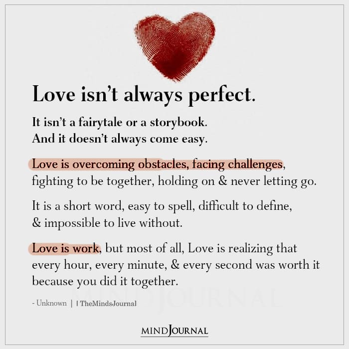Love Isn’t Always Perfect
