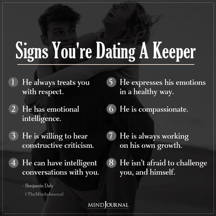Signs You’re Dating A Keeper