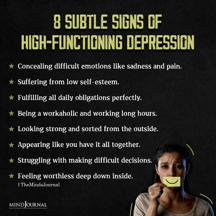 Subtle Signs Of High Functioning Depression