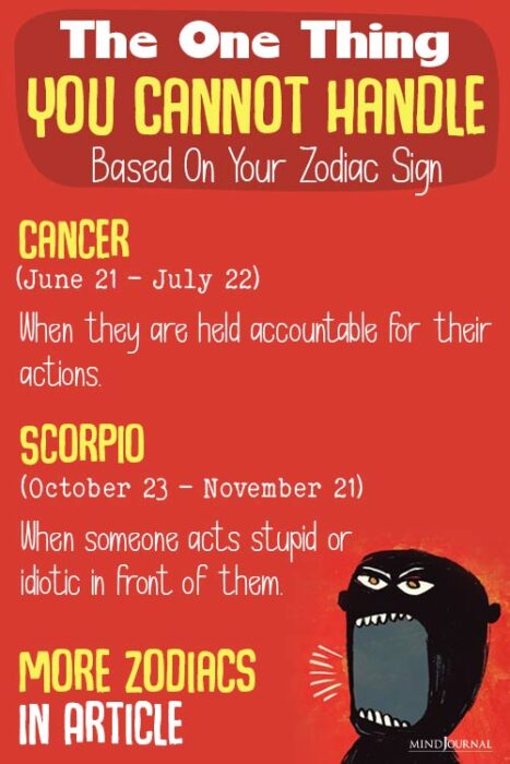 The One Thing You Cannot Handle Based On Your Zodiac Sign dp