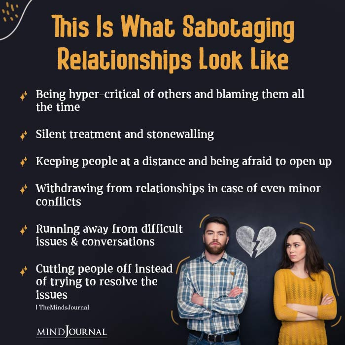 This Is What Sabotaging Relationships Look Like