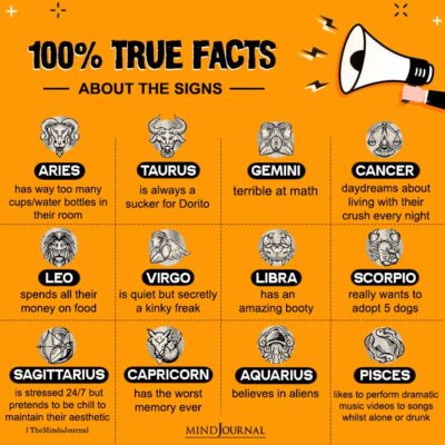 100% True Facts About The Zodiac Signs