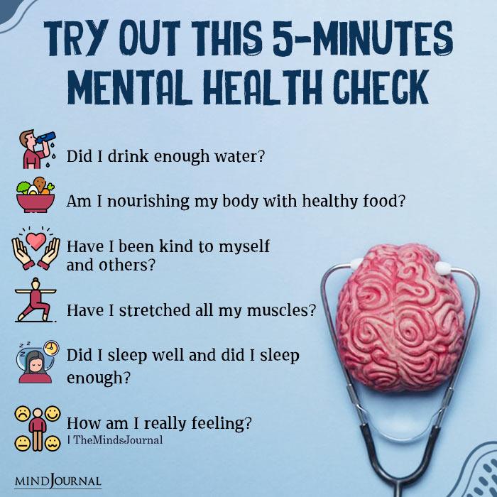Try Out This 5 Minutes Mental Health Check