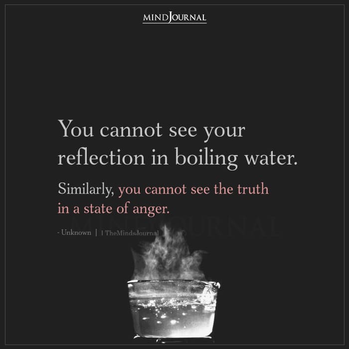 You Cannot See Your Reflection In Boiling Water