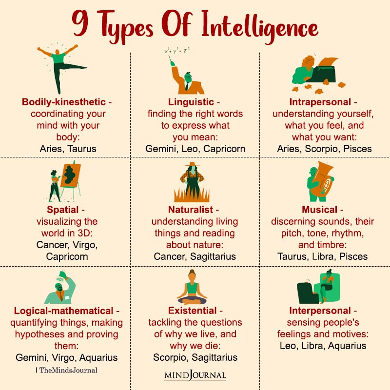 Zodiac Signs As The 9 Types Of Intelligence