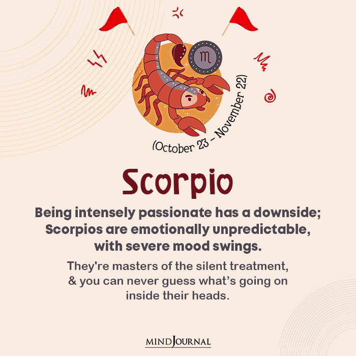 zodiac red flags Being intensely passionate has a downside
