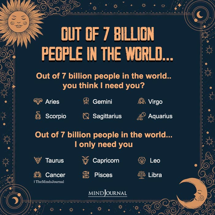 Billion People In The World And The Zodiac Signs