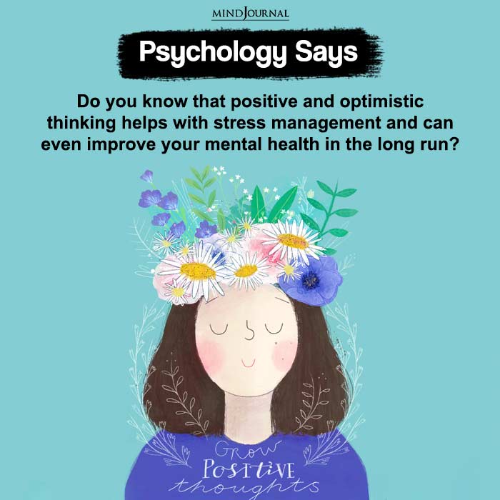 Do you know that positive and optimistic thinking