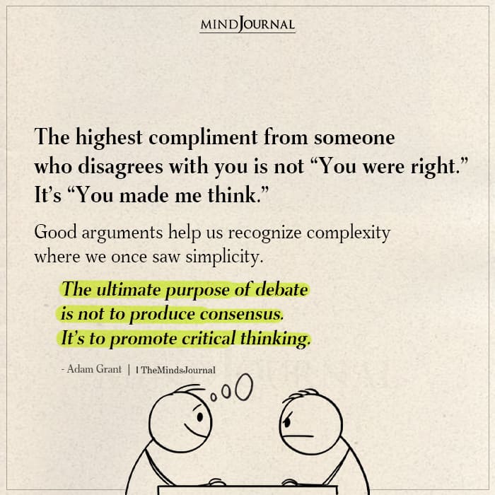 Good Arguments Help Us Recognize Complexity