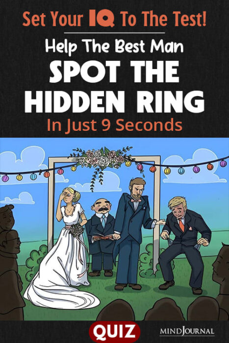 Optical Illusion Quiz Spot The Hidden Ring pin