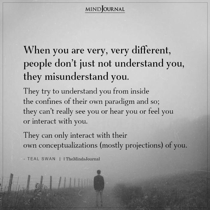 People Dont Just Not Understand You They Misunderstand You