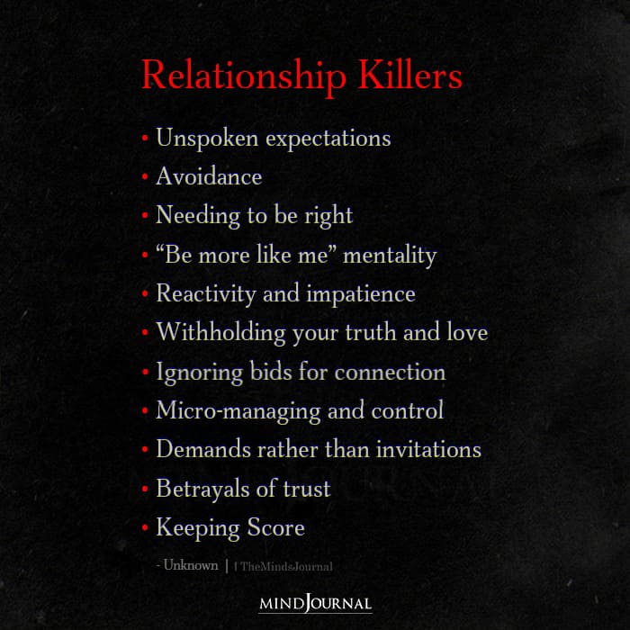 Relationship Killers
