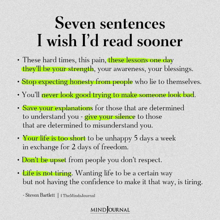 Seven Sentences I Wish Id Read Sooner
