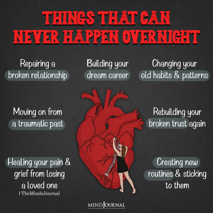Things That Can Never Happen Overnight