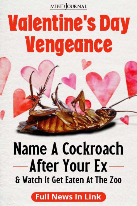 Valentines Day Vengeance Name a Cockroach After Your Ex pin