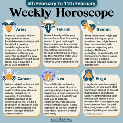 Weekly Horoscope For Each Zodiac Sign(5th February To 11th February)