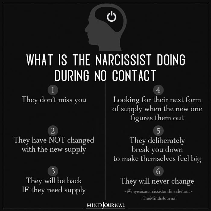 What Is The Narcissist Doing During No Contact