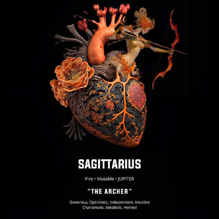 Zodiac Hearts Each Have Unique Traits sagittarius