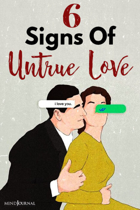 Signs of untrue love