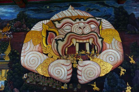 temple thai thailand photo of evil spirits
