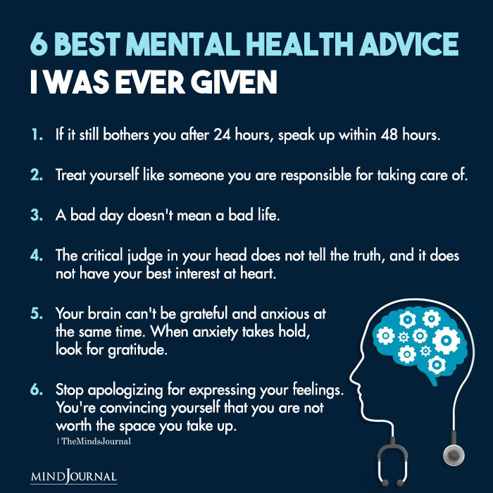 Best Mental Health Advice I Was Ever Given