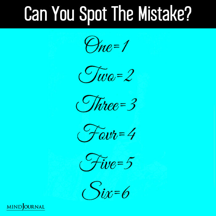 Can You Find Mistake In Picture Second Challenge five