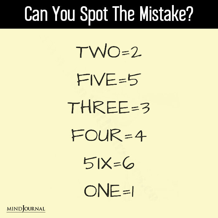 Can You Find Mistake In Picture Second Challenge one