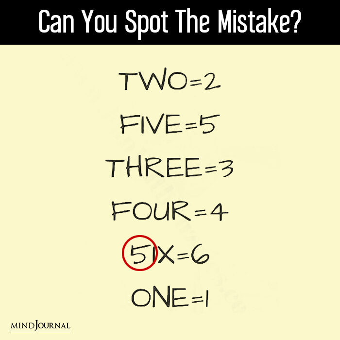 Can You Find Mistake In Picture Second Challenge one result