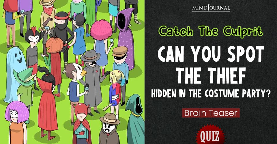 Can You Spot the Thief In This Costume Party In Seconds Brain Teaser