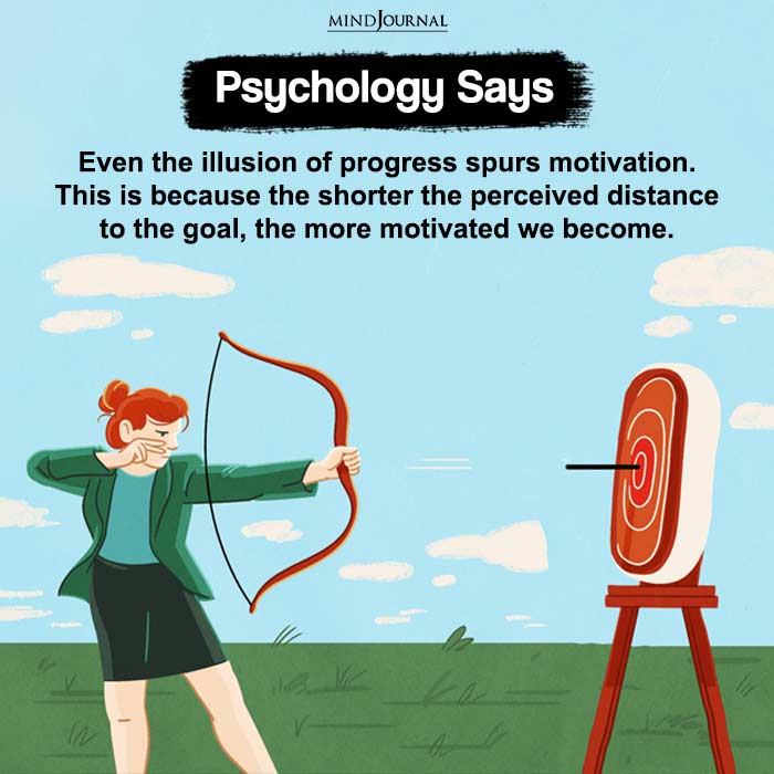 Even the illusion of progress spurs motivation