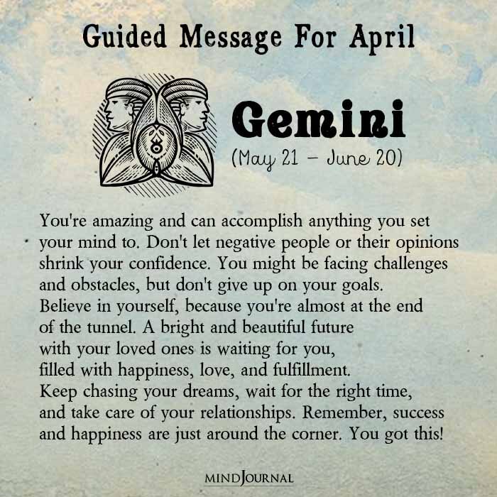 Gemini April Spiritual Guidance and Channeled Messages