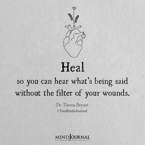 Heal So You Can Hear What's Being Said