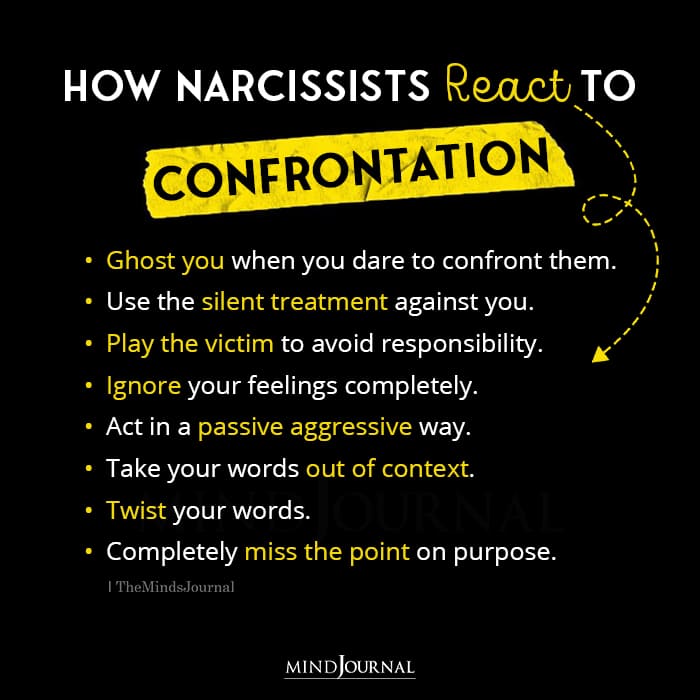 How Narcissists React To Confrontation