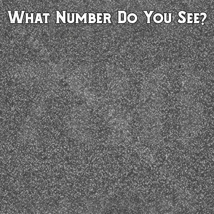 Secret Numbers eye test grey
