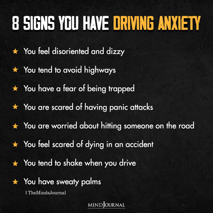 8 Signs You Have Driving Anxiety