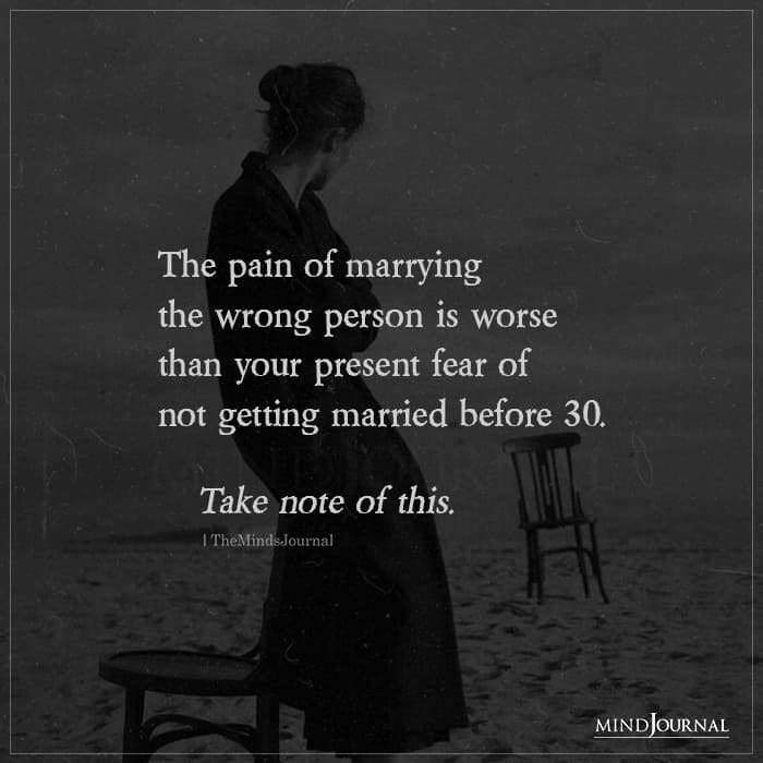 The Pain Of Marrying The Wrong Person