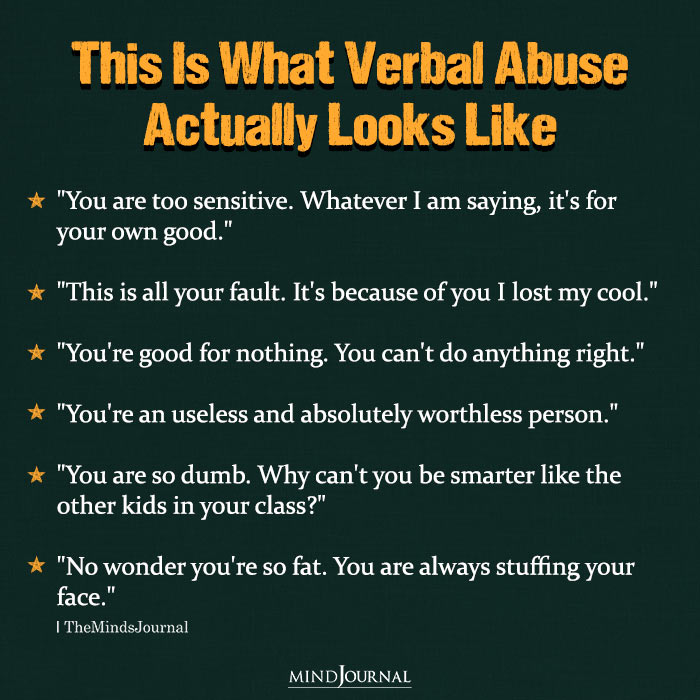 This Is What Verbal Abuse Actually Looks Like