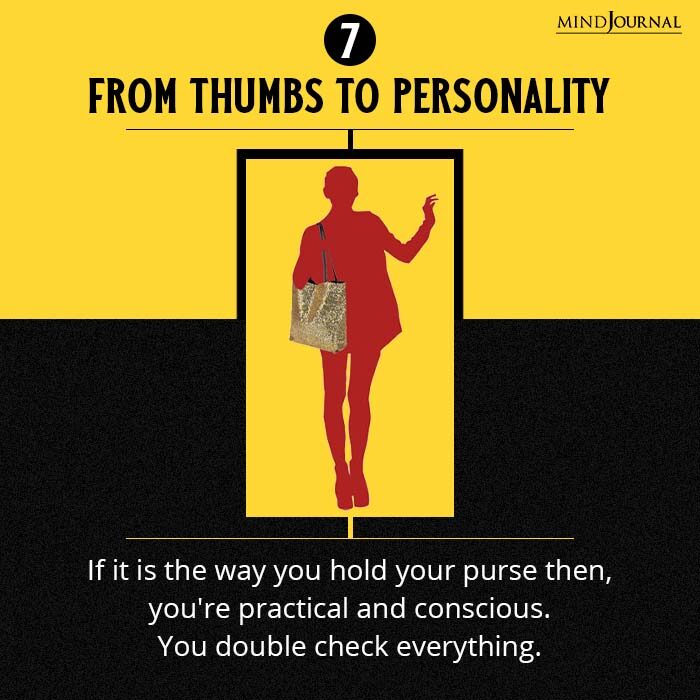 bag holding style From Thumbs to Personality