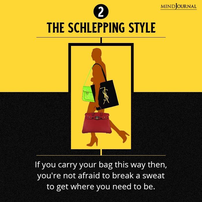 bag holding style Schlepping Style