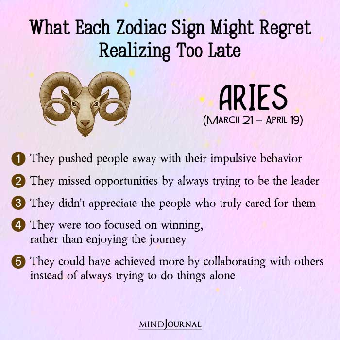 Aries They pushed people away