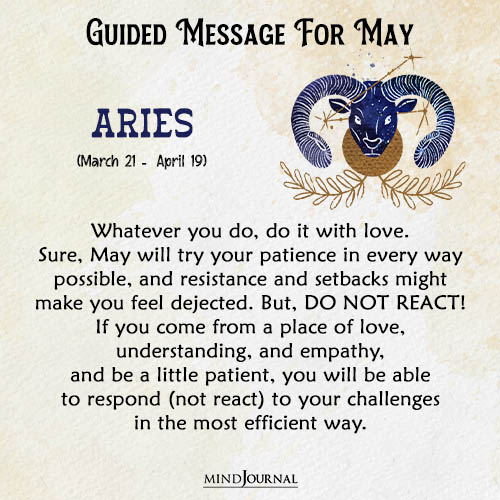 Aries Whatever you do do it with love