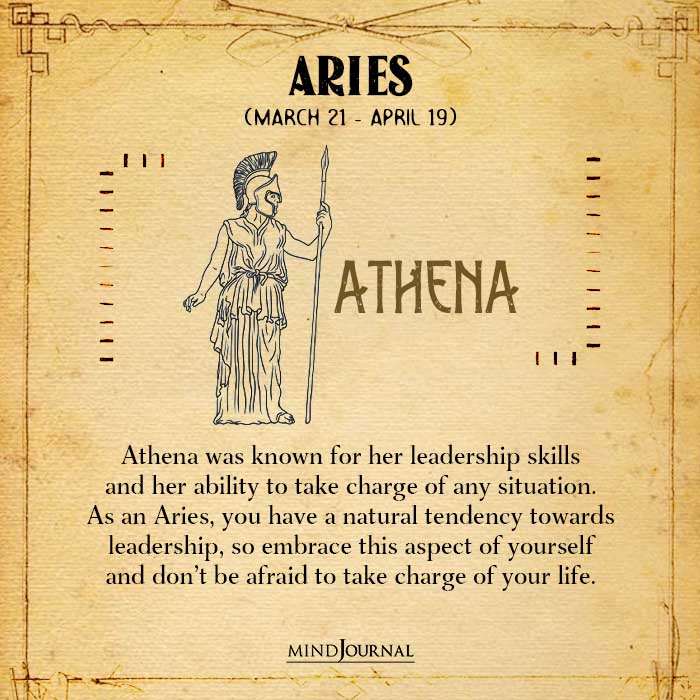 Athena was known for her leadership skills