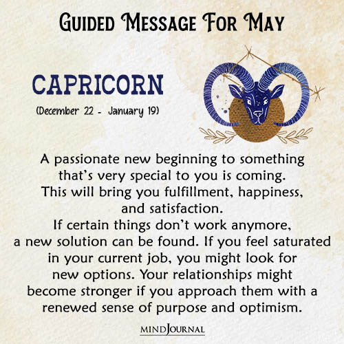 Capricorn A passionate new beginning
