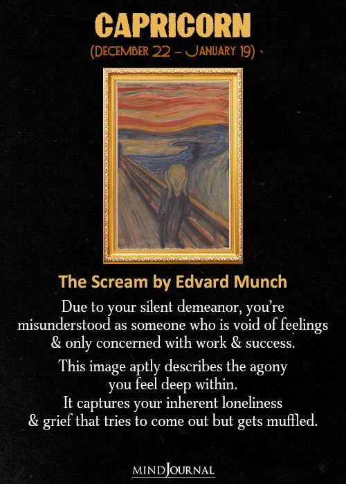 Capricorn The Scream by Edvard Munch