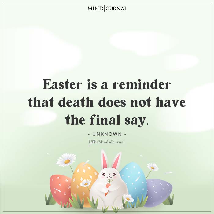 Easter is a reminder that death