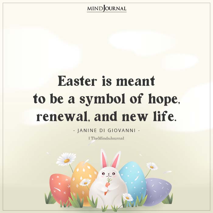 Easter is meant to be a symbol of hope