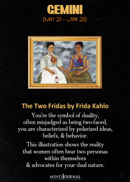 Gemini The Two Fridas by Frida Kahlo
