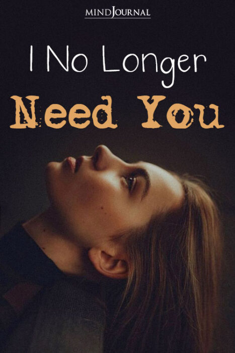 I No Longer Need You - Letting Go from What Once Held Me Back